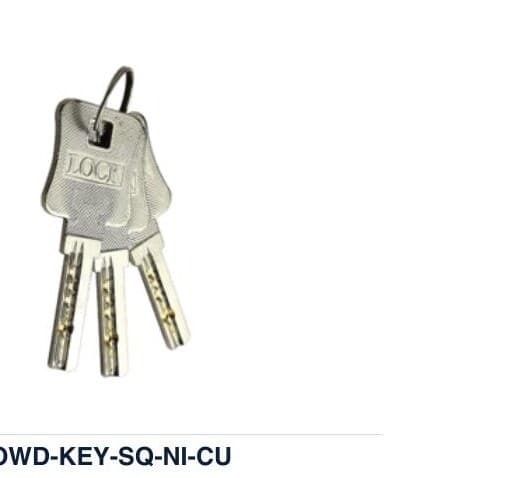 OWD-KEY-SQ-NI-CU colour swatch — Cylinders & Keys