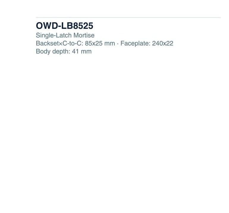 OWD-LB8525 colour swatch — Lock Bodies