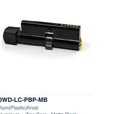 OWD-LC-PBP-MB colour swatch — Cylinders & Keys