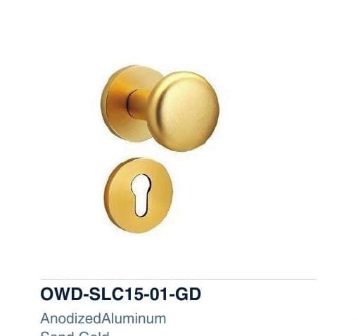 OWD-SLC15-01-GD colour swatch — Split Handle Locks