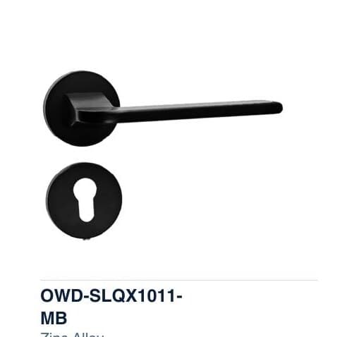 OWD-SLQX1011-MB colour swatch — Split Handle Locks