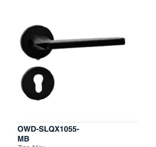 OWD-SLQX1055-MB colour swatch — Split Handle Locks