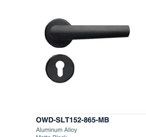OWD-SLT152-865-MB colour swatch — Split Handle Locks
