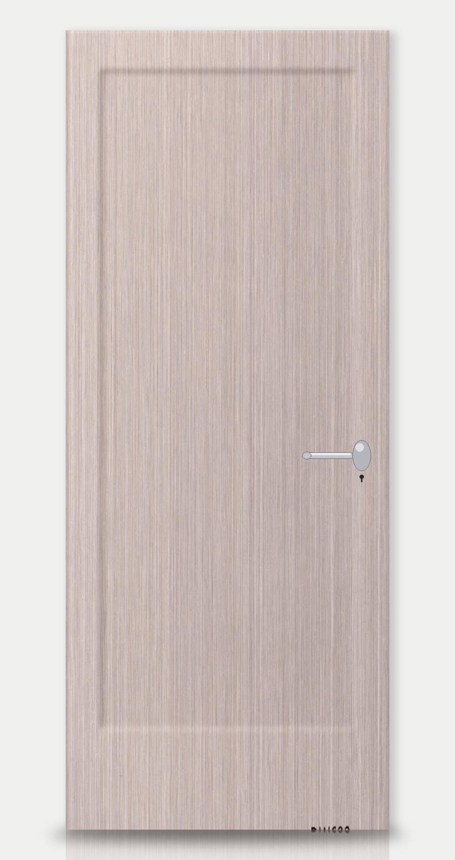 Birch applied on a WPC door — real-door preview