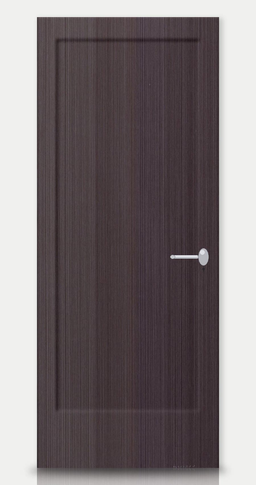 Honey Oak applied on a WPC door — real-door preview