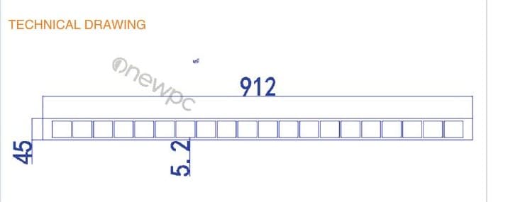OW912/45.5-5.5 technical drawing - cross-sectional schematic with millimetre dimensions