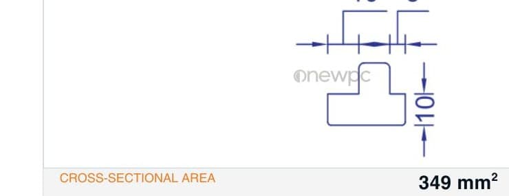 OWY25/20 technical drawing - cross-sectional schematic with millimetre dimensions