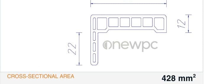 OWY60/12-34 technical drawing - cross-sectional schematic with millimetre dimensions