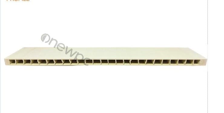 OW1005/45.5-5.5 extruded WPC profile photo - real-product reference shot